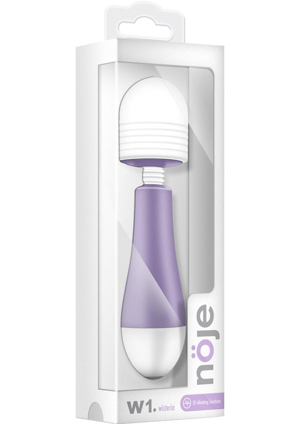 Noje W1 Mini Wand Rechargeable Silicone Massager - Wisteria