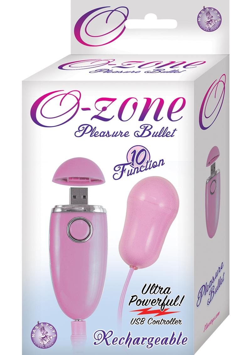 Ozone Rechargeable Pleasure Bullet Waterproof Pink