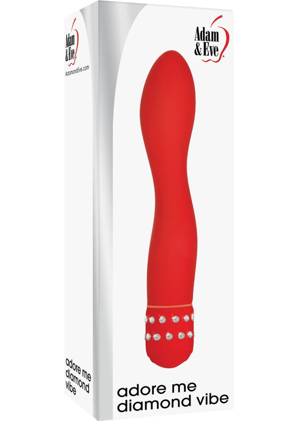 Adam & Eve Adore Me Diamond Vibe G-Spot Waterproof Red 7.5 Inches
