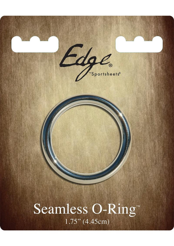 Edge Seamless O-Ring Metal Cockring Silver 1.75 Inch Diameter