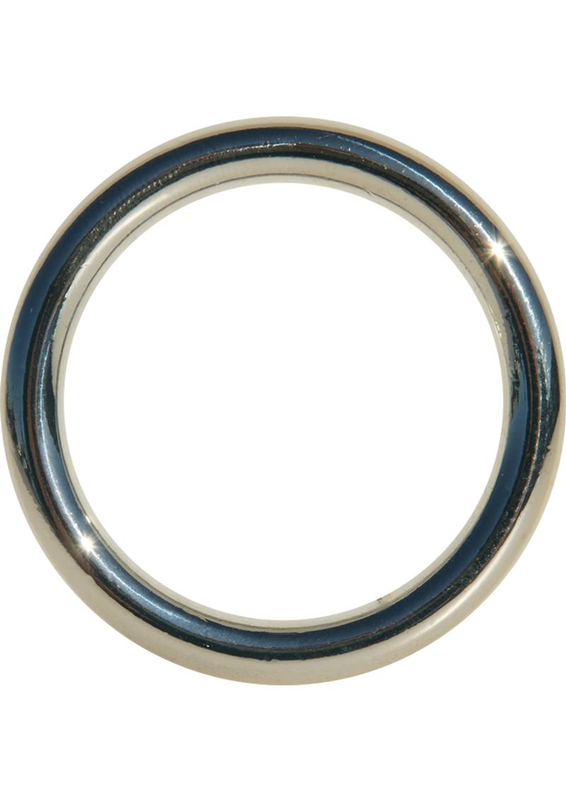 Edge Seamless O-Ring Metal Cockring Silver 1.75 Inch Diameter