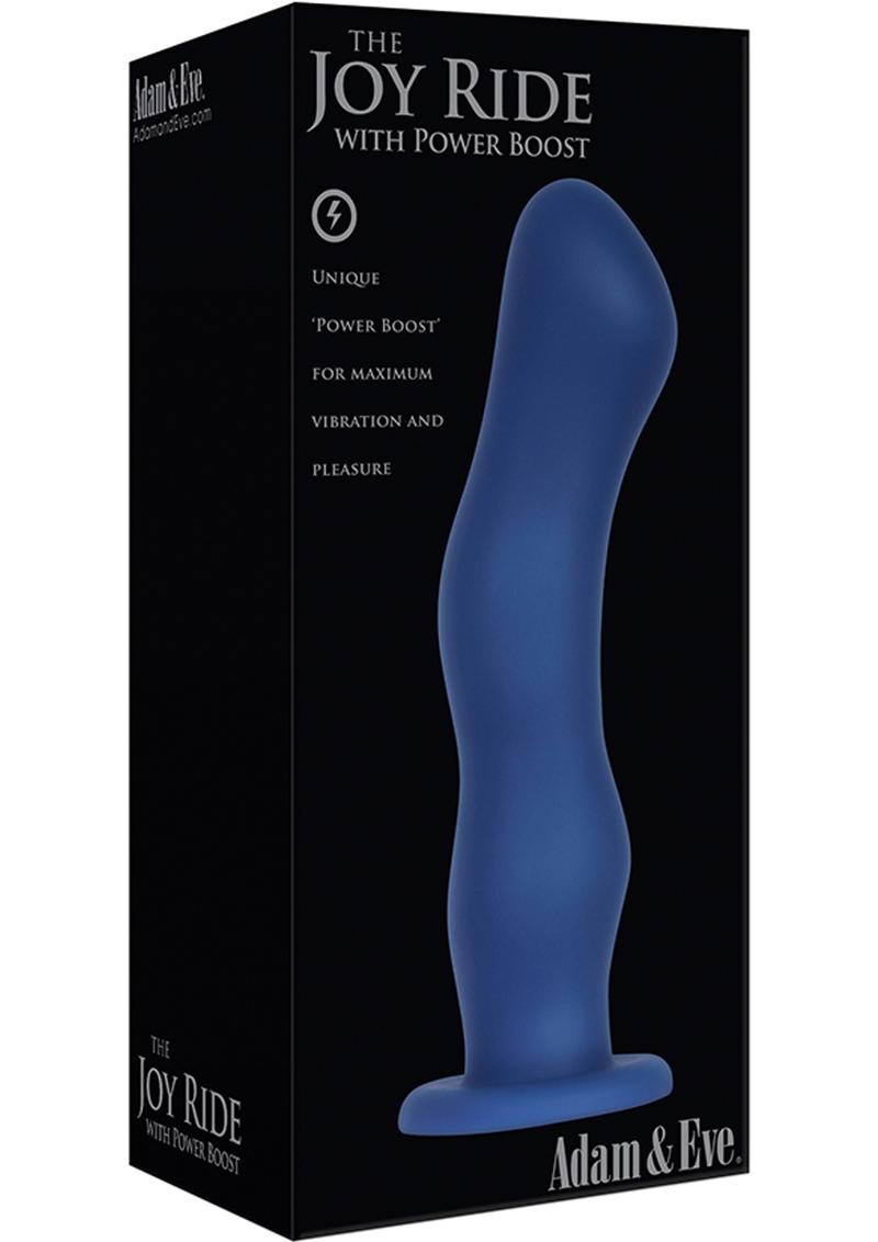Adam & Eve The Joy Ride With Power Boost Usb Rechargeable Silicone Vibe Waterproof Purple 7 Inches
