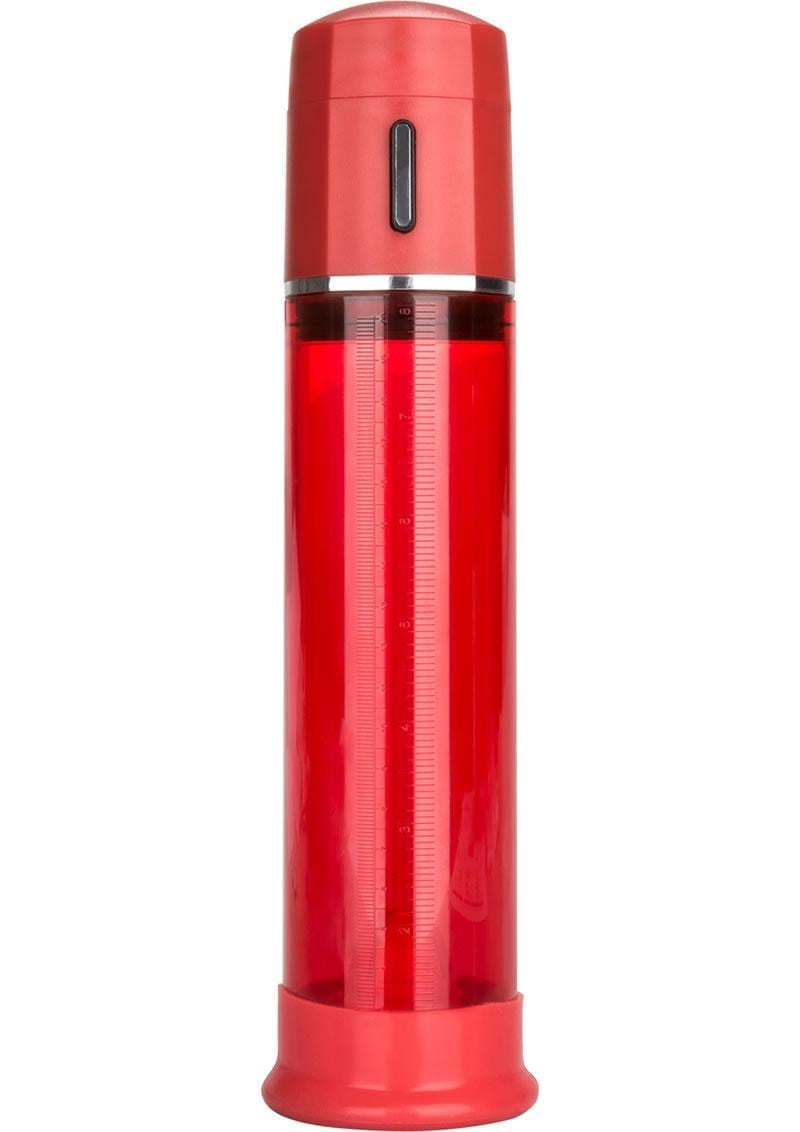 Advanced Fireman'S Pump Fully Automated One-Hand Control Penis Pump Red