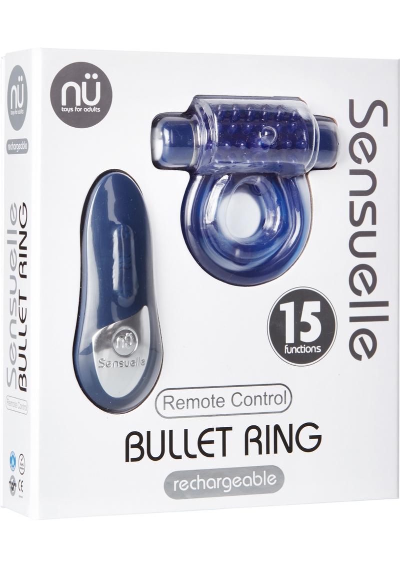 Bullet Ring 15X Wireless Remote Control Rechargeable Waterproof Blue