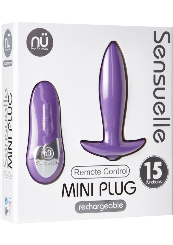 Mini Plug 15 Function Remote Control Waterproof Purple