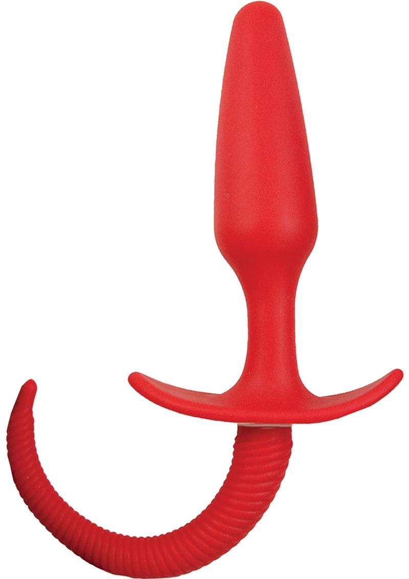 Ass Blaster Anal Tail 3 Silicone Waterproof Red