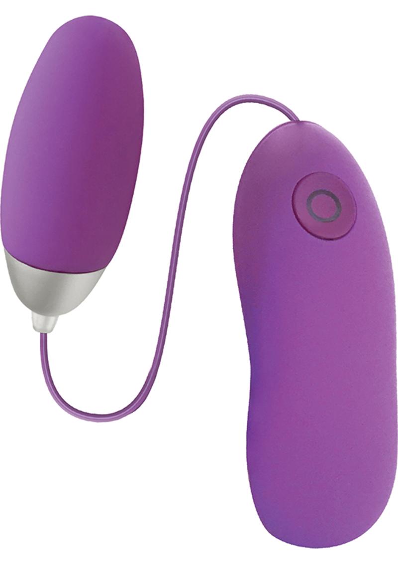 Seduce Me Silicone Vibrating Bullet With Remote Control - Purple