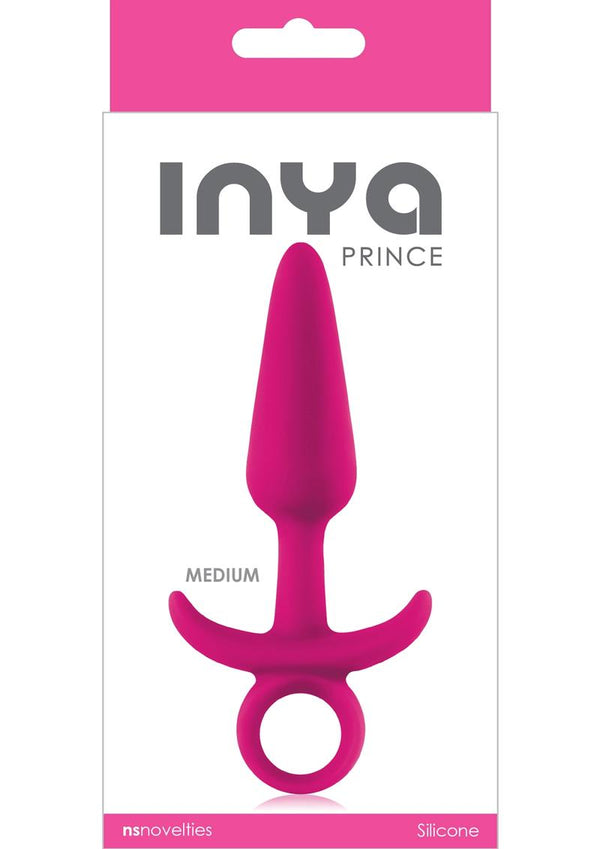 Inya Prince Medium Silicone Butt Plug - Pink