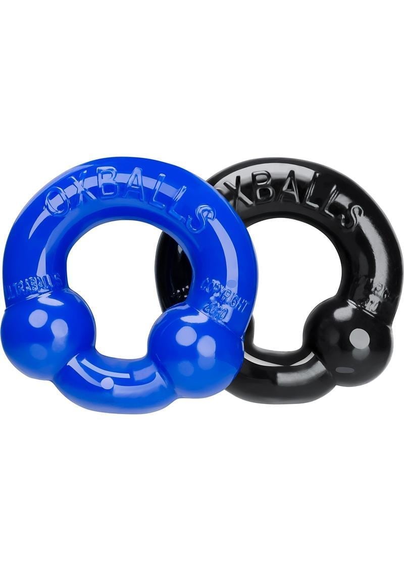 Oxballs Ultraballs Cock Ring Set (2Pack) - Black And Blue