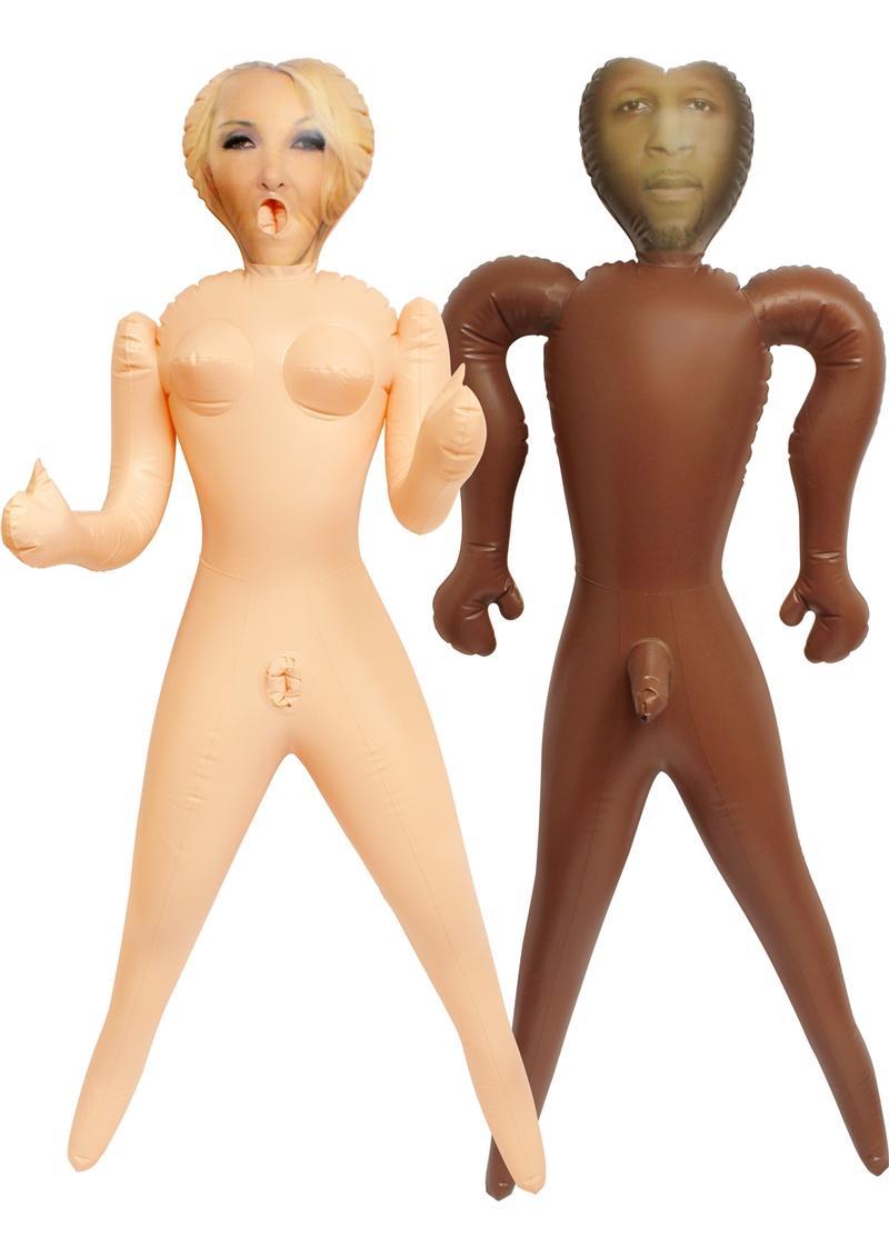Zero Tolerance Blow Ups Interracial Cuckold Set 2 Dolls With Dvd And Lube Kit