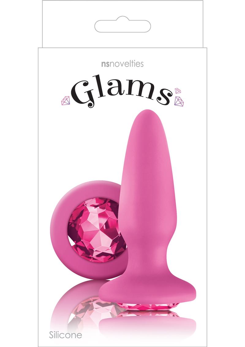 Glams Silicone Anal Plug - Pink Gem