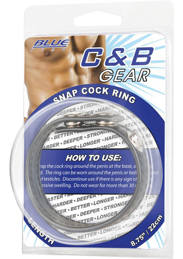 C&B Gear Snap Cock Ring Black 2 Inch