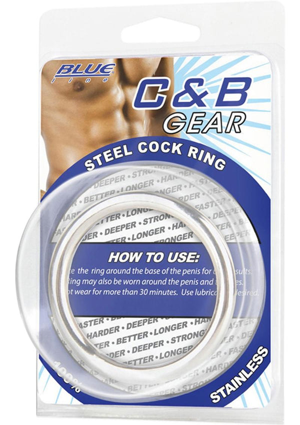 C&B Gear Steel Cock Ring 2 Inch Diameter
