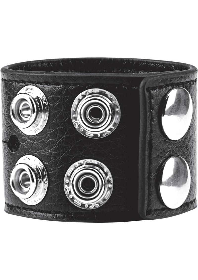 C&B Gear Cock Ring With Ball Strap Black 1.5 Inch