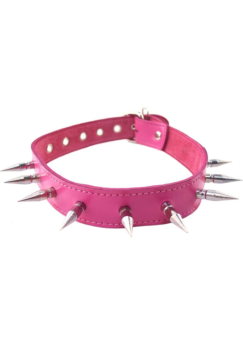 Rouge Spiked Collar Pink