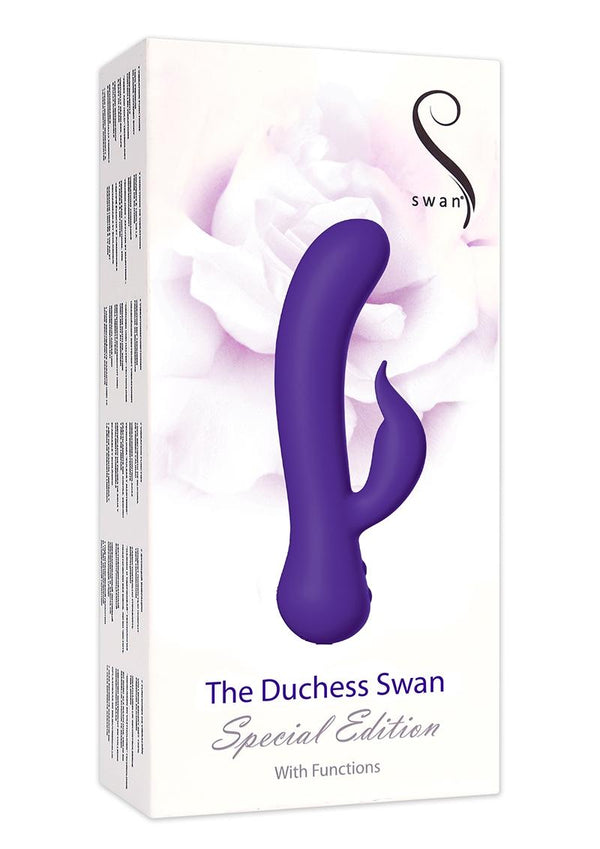 Swan The Dechess Swan Special Edition Silicone Usb Rechargeable Dual Vibe Waterproof Purple