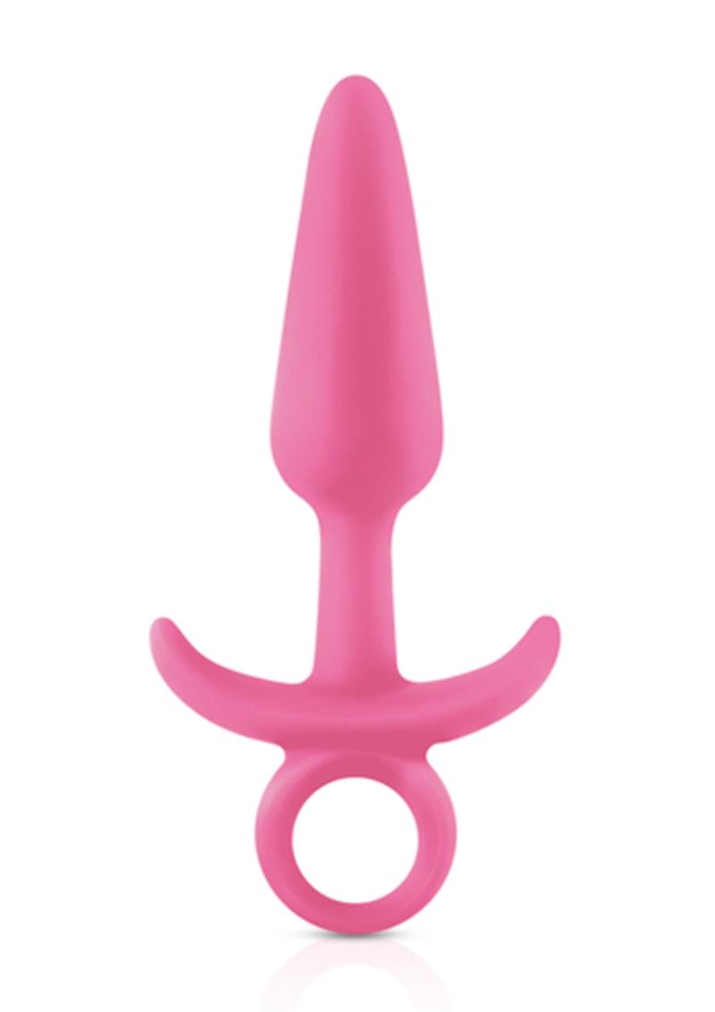 Firefly Prince Small Anal Plug Silicone Glow In The Dark - Pink