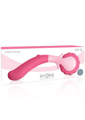 Jimmy Jane Silicone Evoke Sol-o Vibrating Massage Wheel Waterproof Pink