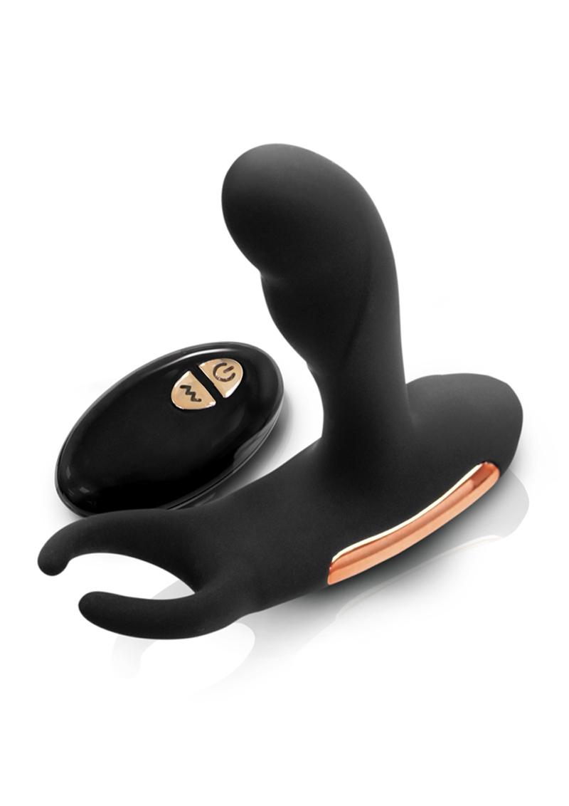 Renegade Sphinx Usb Rechargeable Silicone Warming Prostate Massager With Wireless Remote Control Black