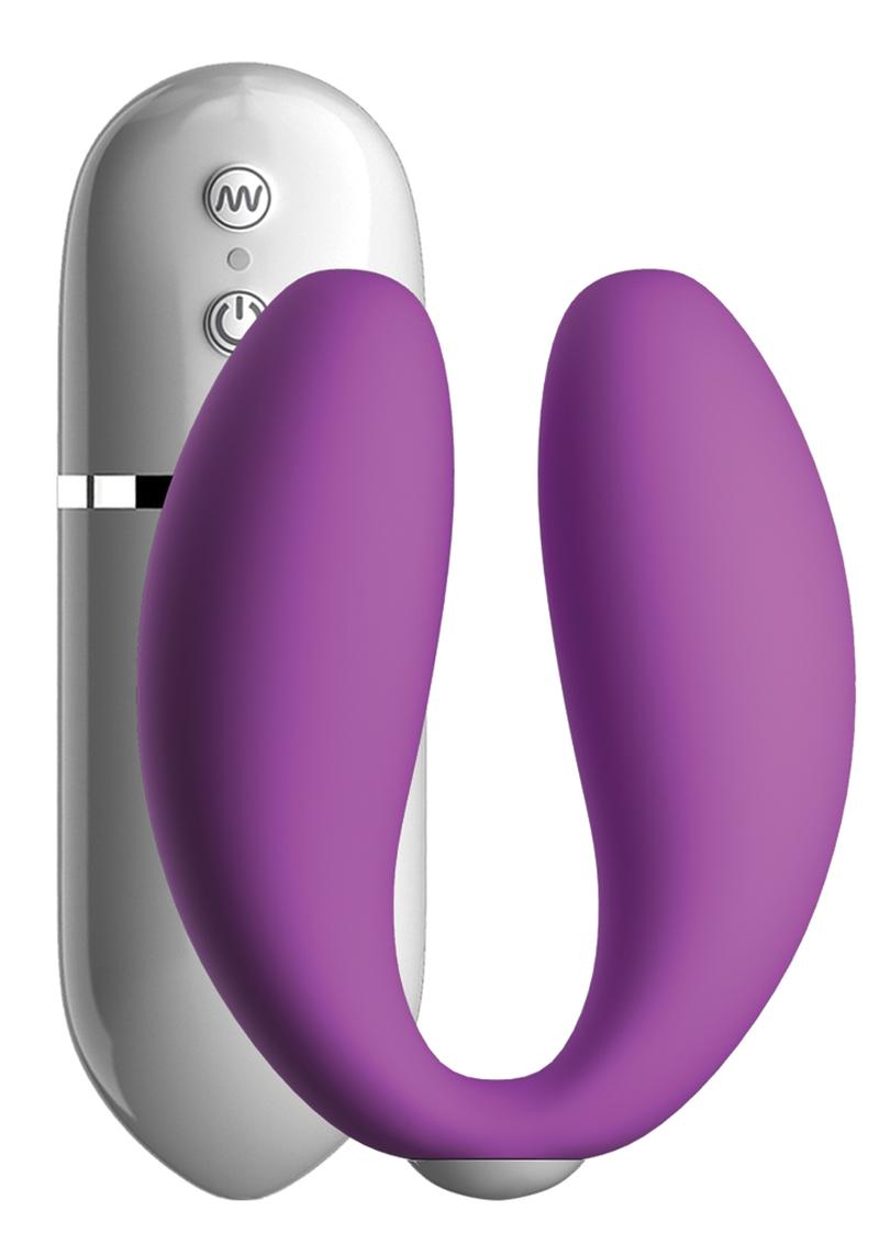 Crush Snuggles Silicone Wired Remote Control Couples Vibe Waterproof Purple