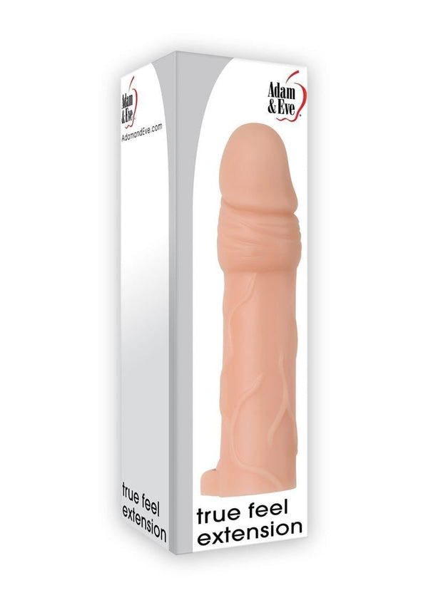 Adam & Eve True Feel Penis Extension Xl Waterproof Flesh 6.5 Inches