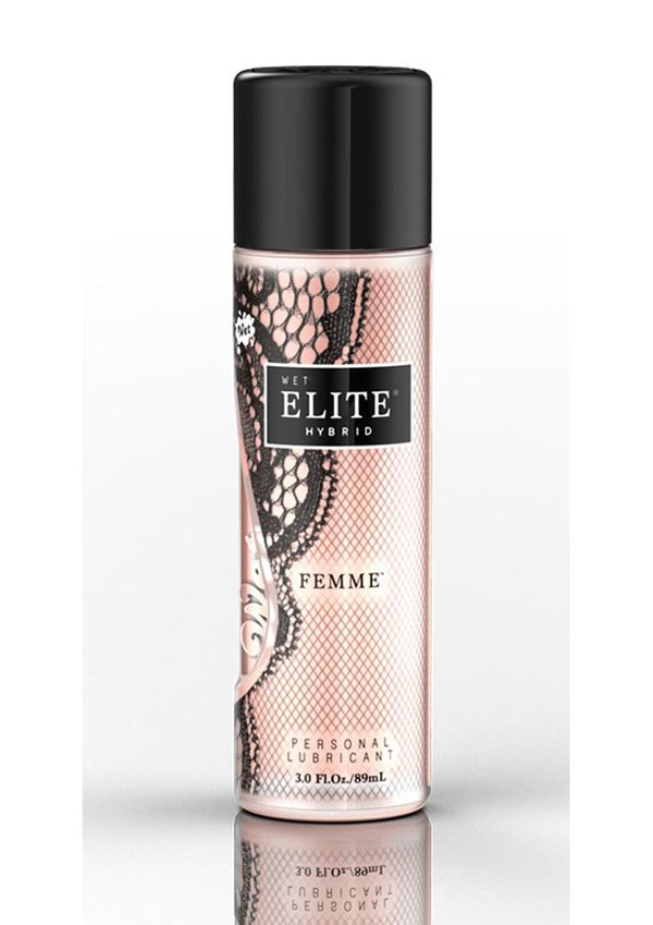 Wet Elite Hybrid Femme Water and Silicone Lubricant 3.0 Ounces