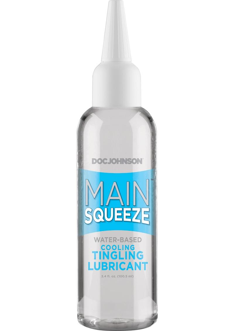 Main Squeeze Cooling Tingling Water Based Lubricant 3.4Oz