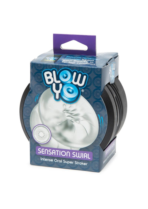 BlowYo Sensation Swirl Oral Super Stroker - Clear