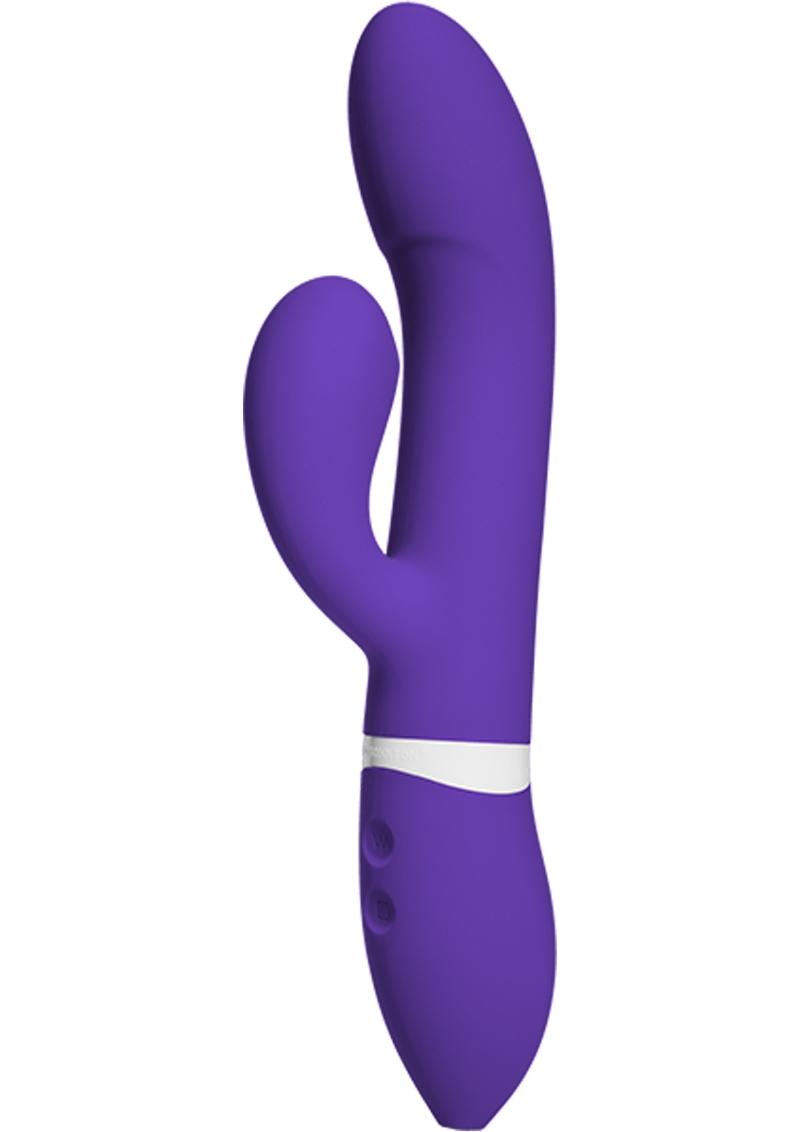 Ivibe Select Silicone Icome Usb Rechargeable Rabbit Vibe Waterproof Purple 9 Inch