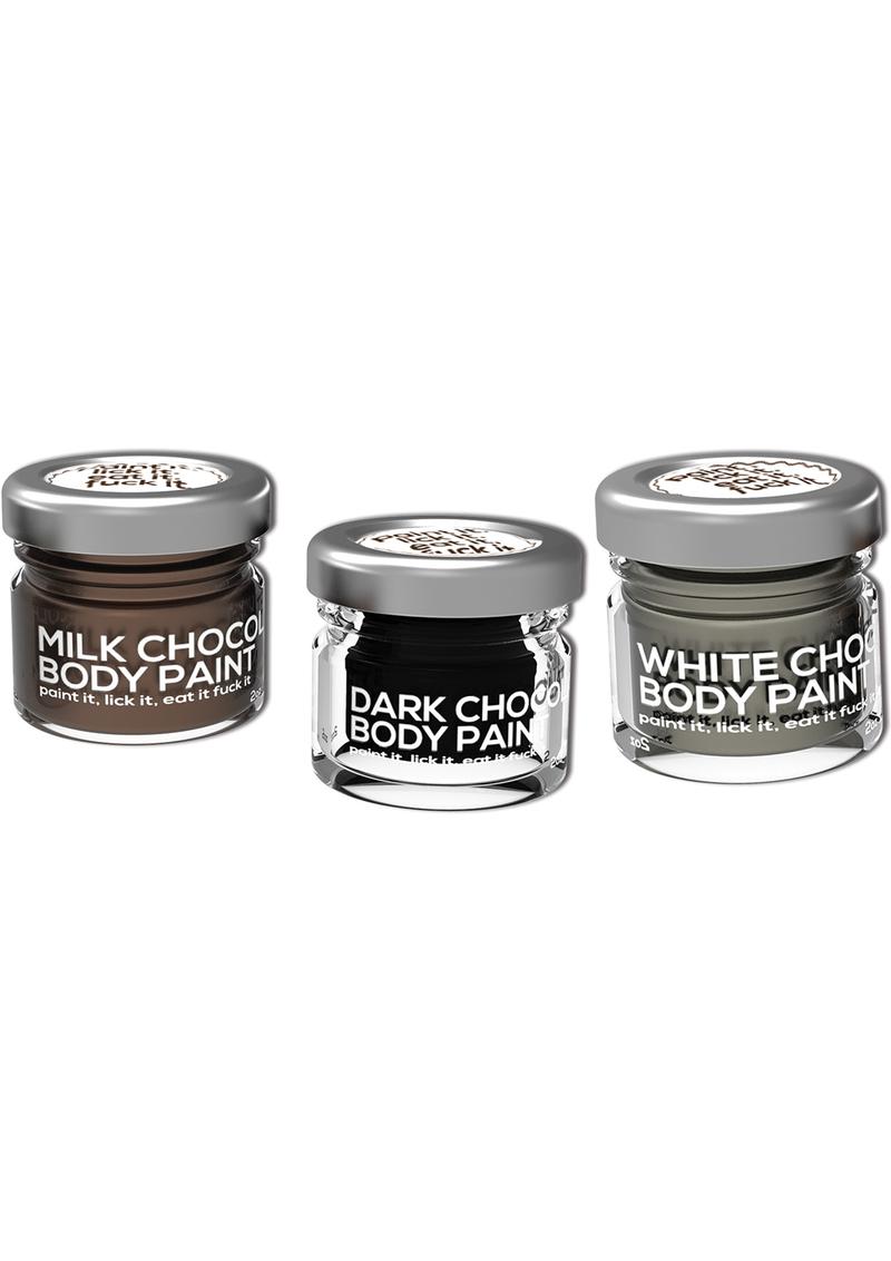 Chocolate Lovers Edible Body Paint Gift Set Assorted Chocolate Flavors