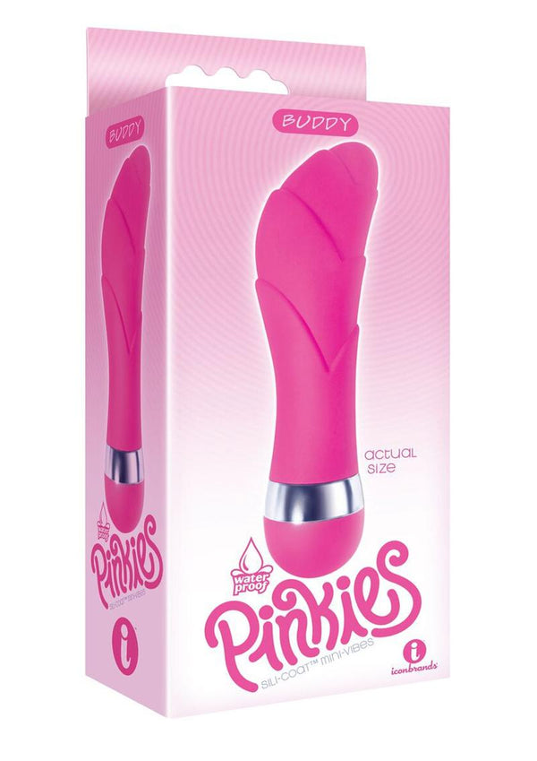 The 9's - Pinkies, Buddy Silicone Mini Vibe 4.5in - Pink Color