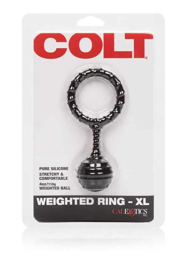 Colt Weighted Ring Xl Silicone Black