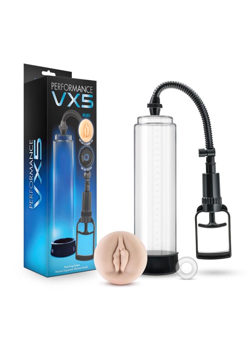 Performance VX5 Male Enhancement Penis Pump System 10in - Clear