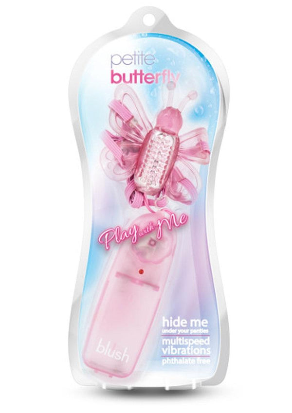 Play with Me Petite Butterfly Strap On With Remote Control- Pink