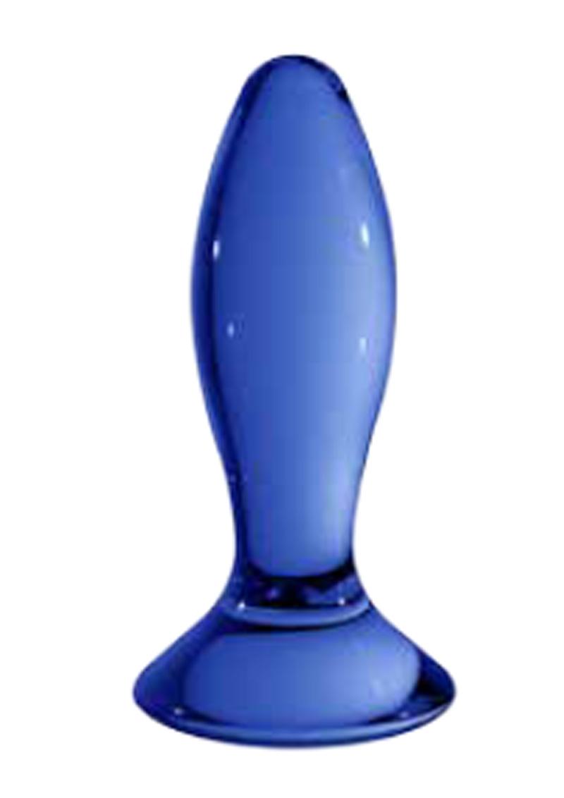 Chrystalino Follower Glass Butt Plug 4.5in - Blue