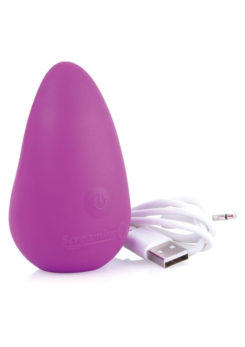 Affordable Rechargeable Scoop Silicone Vibrator Waterproof Purple