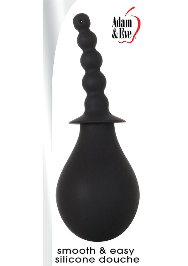 Adam & Eve Smooth & Easy Silicone Anal Douche Black