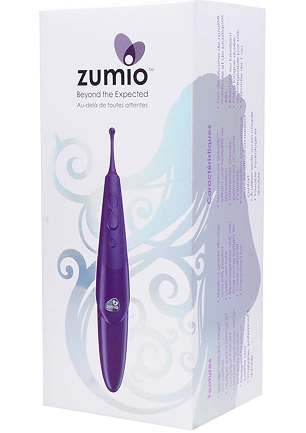 Zumio X - Classic Silicone Spiro Tip Rotation Rechargeable Clitoral Stimulator - Purple