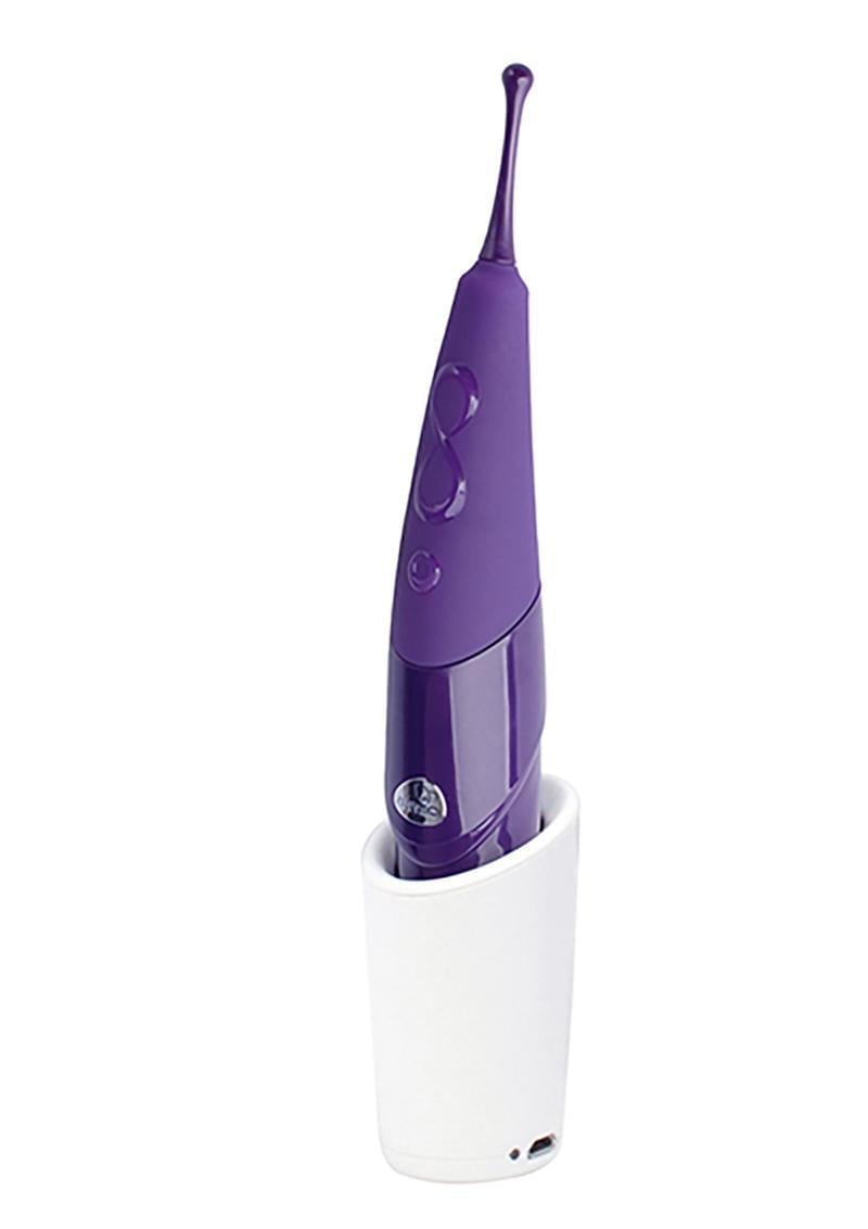 Zumio X - Classic Silicone Spiro Tip Rotation Rechargeable Clitoral Stimulator - Purple