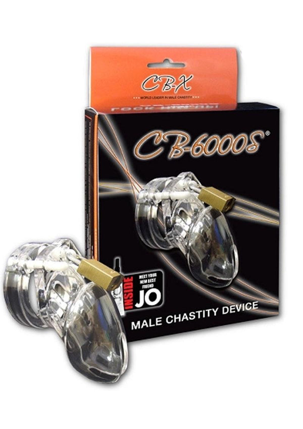 CB-6000S Designer Collection Male Chasitity Device With Lock - Clear