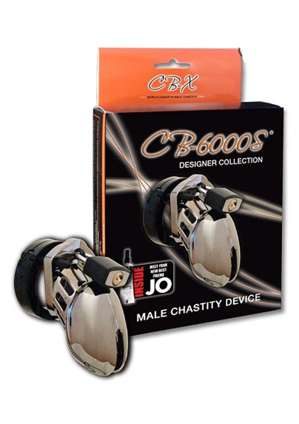 CB-6000S Designer Collection Male Chasitity Device With Lock - Silver
