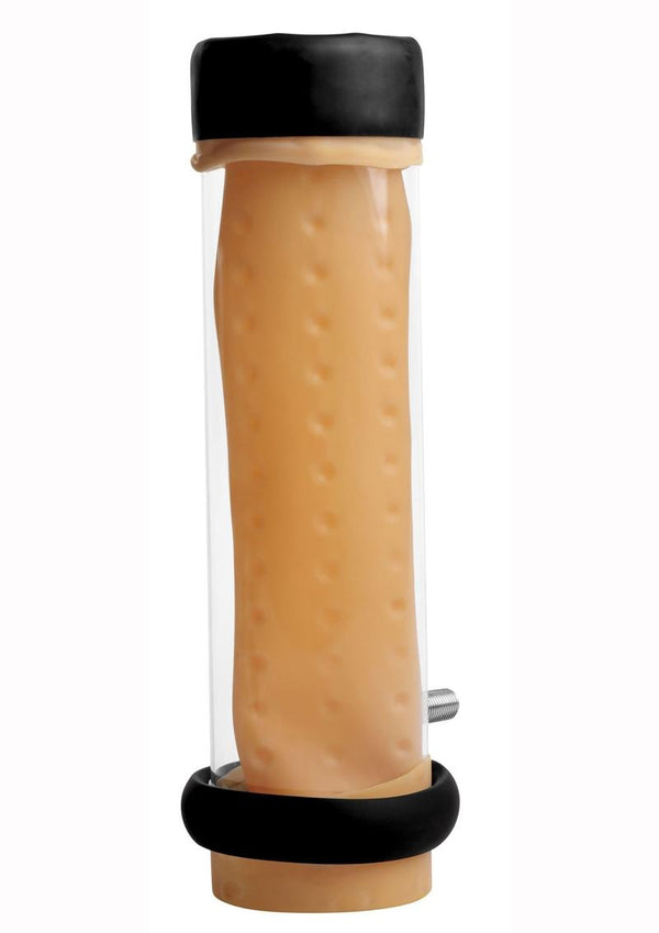 Lovebotz Milker Cylinder with Textured Sleeve - Vanilla