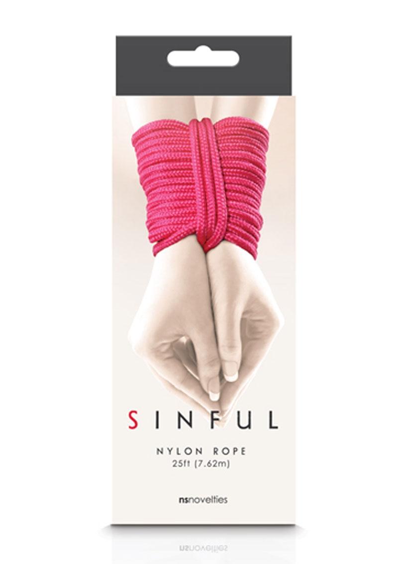 Sinful Nylon Rope 25ft - Pink