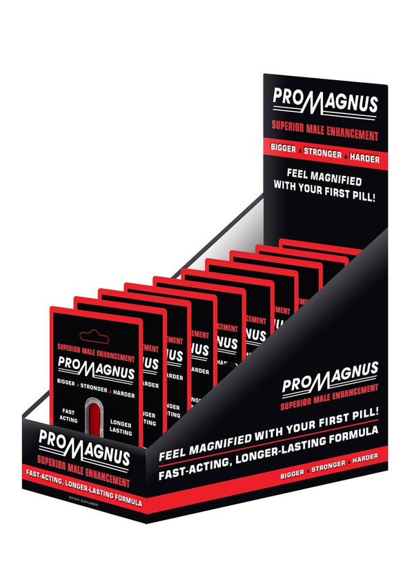 Promagnus Superior Male Enhancement Pills 1 Pill Per Pack 12 Packs Per Pop Counter Display