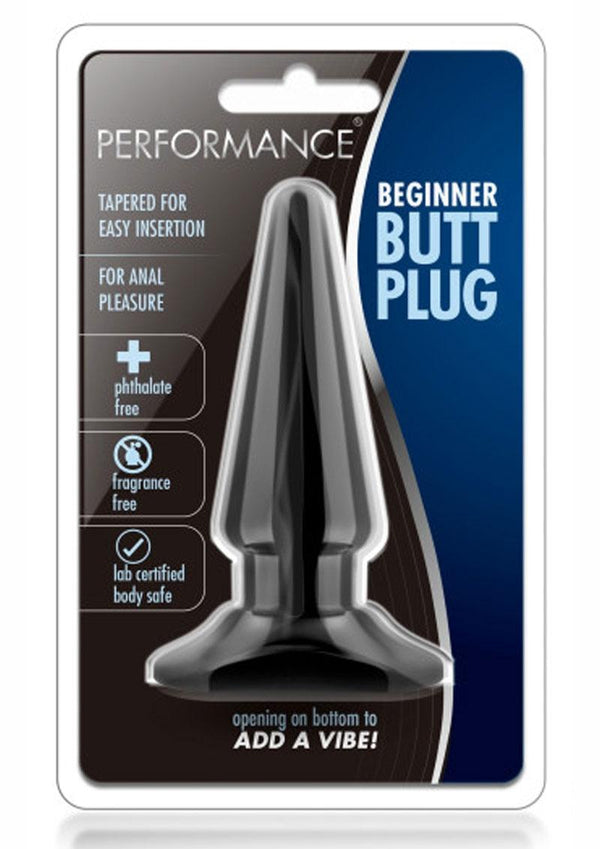 Performance Beginner Butt Plug - Black