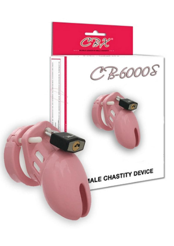 Cb-6000S Designer Collection Male Chasitity Device With Lock Pink