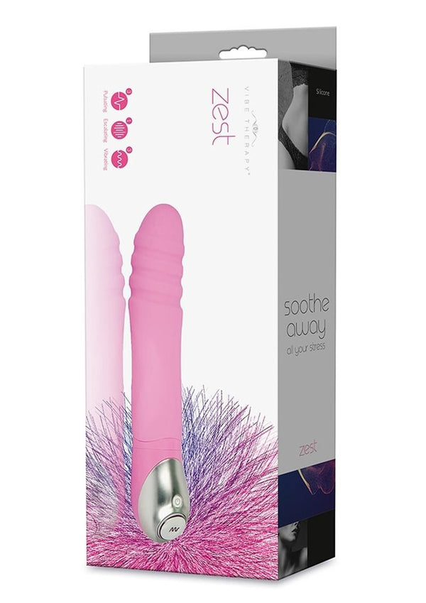Vibe Therapy Zest Silicone Vibrator Waterproof Pink