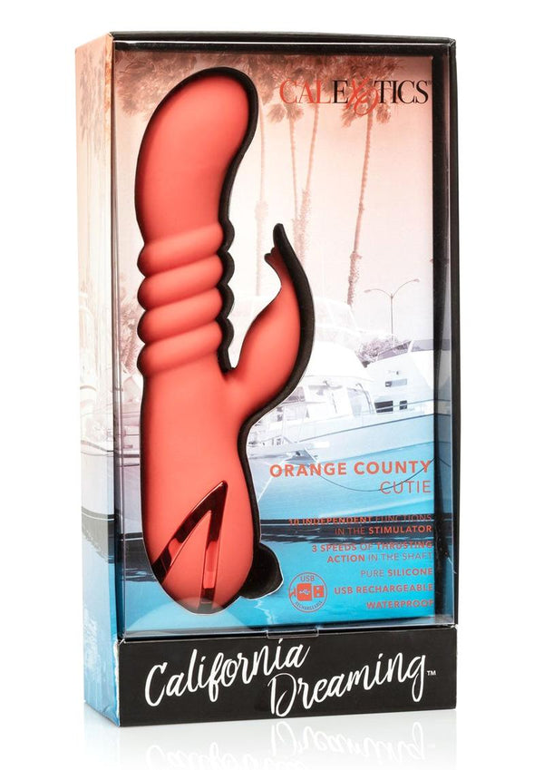 California Dreaming Orange County Cutie Silicone Rechargeable Waterproof Orange