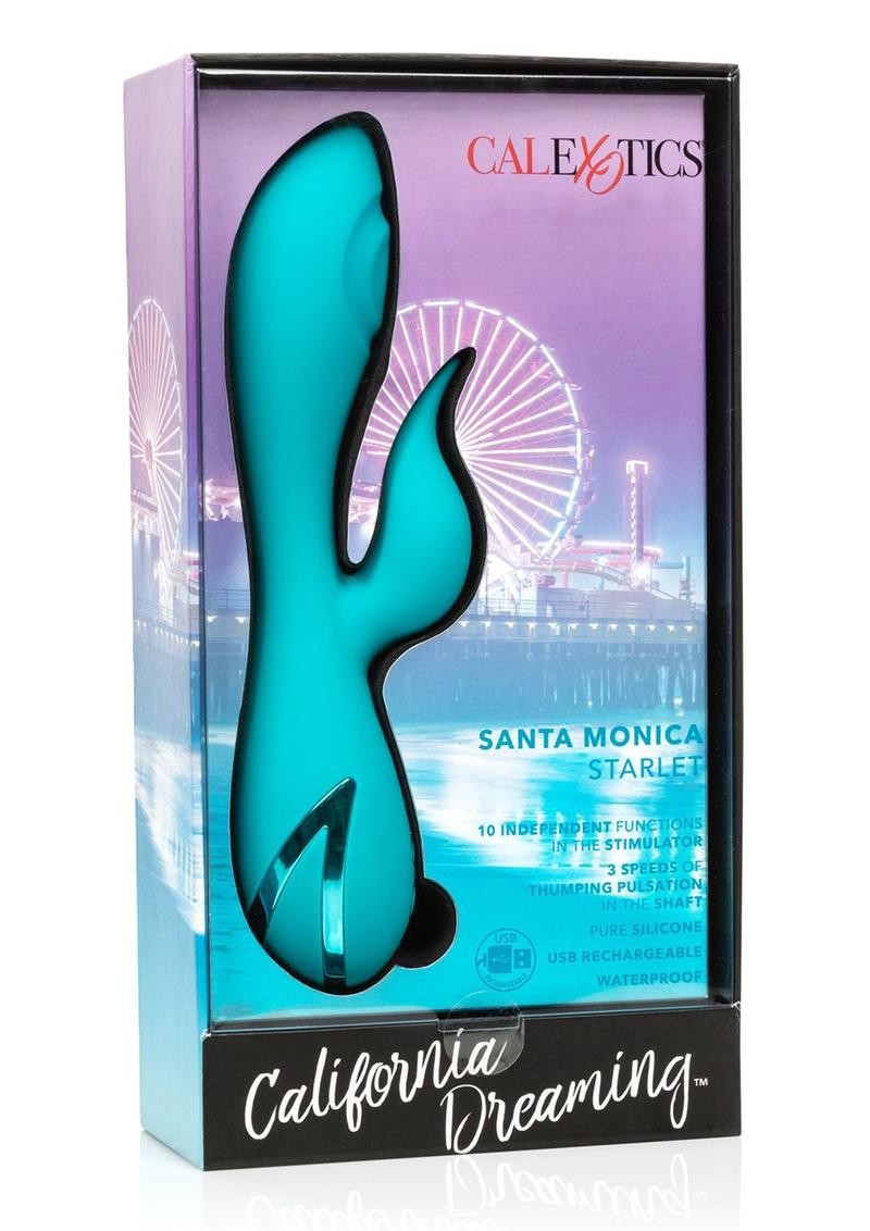 California Dreaming Santa Monica Starlet Silicone Rechargeable Waterproof Teal