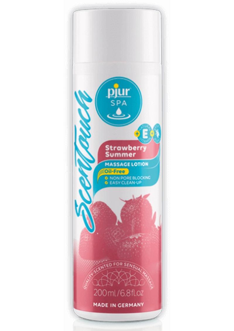 Pjur Spa Scent Touch Clear Massage Lotion Strawberry Summer 6.8 Ounce
